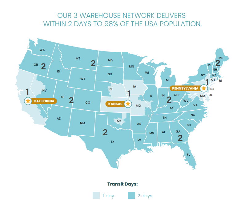 shipping map